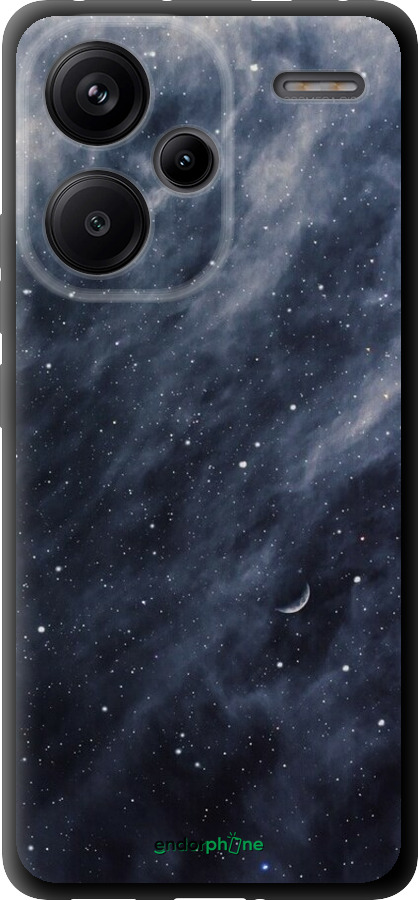 TPU чехол Голубые облака, Голубая луна для Xiaomi Redmi Note 13 Pro Plus 5g - 6398b-3400 изображение 