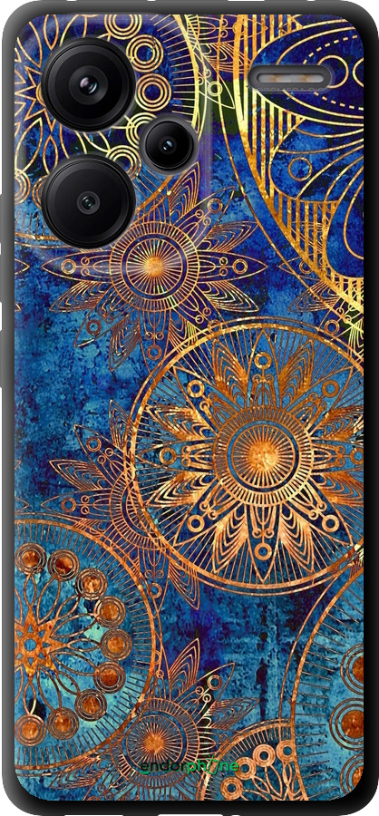 TPU чехол Золотой узор для Xiaomi Redmi Note 13 Pro Plus 5g - 678b-3400 изображение 