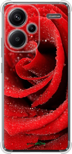 Силикон с усиленными углами чехол Красная роза для Xiaomi Redmi Note 13 Pro Plus 5g - 529sp-3400 изображение 