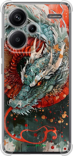 Силикон с усиленными углами чехол Стихия огня для Xiaomi Redmi Note 13 Pro Plus 5g - 6101sp-3400 изображение 