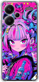 Силикон с усиленными углами чехол Аниме милаха для Xiaomi Redmi Note 13 Pro Plus 5g - 6314sp-3400 изображение 
