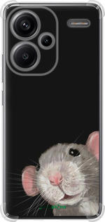 Силикон с усиленными углами чехол The Peeking Rat для Xiaomi Redmi Note 13 Pro Plus 5g - 6442sp-3400 изображение 