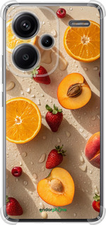 Силикон с усиленными углами чехол Фрукты 3 для Xiaomi Redmi Note 13 Pro Plus 5g - 6703sp-3400 изображение 