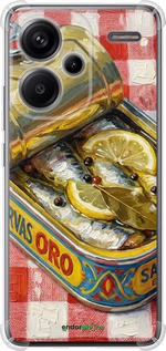Силикон с усиленными углами чехол Vintage Sardine Tin Phone для Xiaomi Redmi Note 13 Pro Plus 5g - 6772sp-3400 изображение 