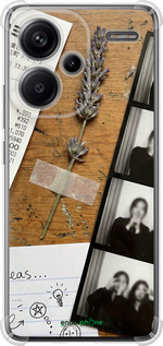 Силикон с усиленными углами чехол Aesthetic Scrapbook Collage для Xiaomi Redmi Note 13 Pro Plus 5g - 6773sp-3400 изображение 