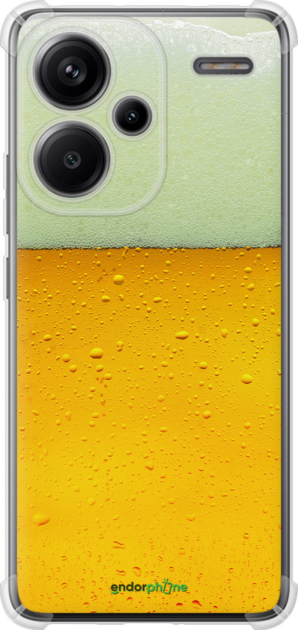 Силикон с усиленными углами чехол Пиво для Xiaomi Redmi Note 13 Pro Plus 5g - 1145sp-3400 изображение 