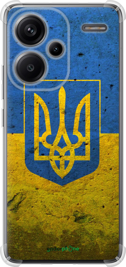 Силикон с усиленными углами чехол Флаг и герб Украины 2 для Xiaomi Redmi Note 13 Pro Plus 5g - 378sp-3400 изображение 