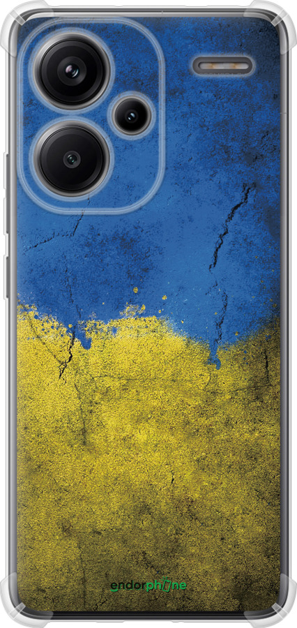 Силикон с усиленными углами чехол Флаг Украины 2 для Xiaomi Redmi Note 13 Pro Plus 5g - 401sp-3400 изображение 