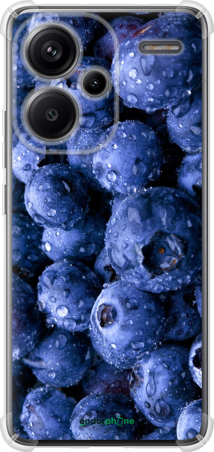 Силикон с усиленными углами чехол Голубика для Xiaomi Redmi Note 13 Pro Plus 5g - 4459sp-3400 изображение 