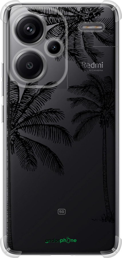 Силикон с усиленными углами чехол Пальмы1 для Xiaomi Redmi Note 13 Pro Plus 5g - 4634sp-3400 изображение 