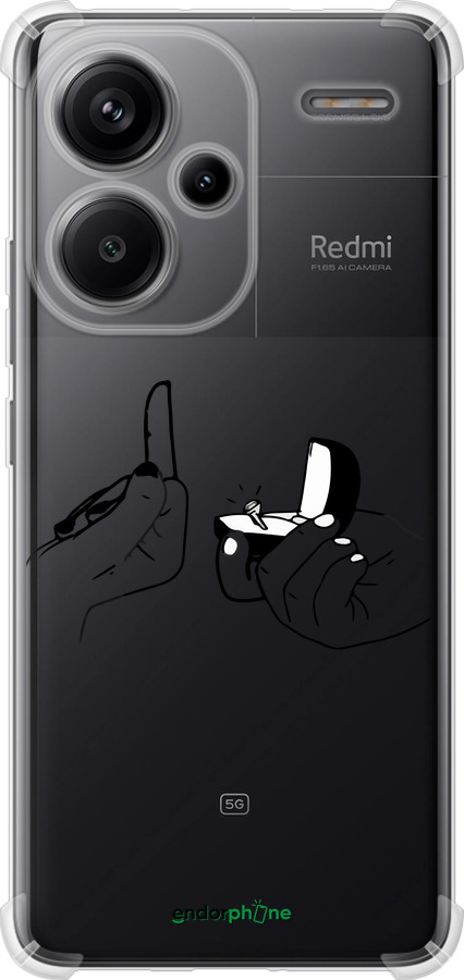 Силикон с усиленными углами чехол Предложение для Xiaomi Redmi Note 13 Pro Plus 5g - 4898sp-3400 изображение 