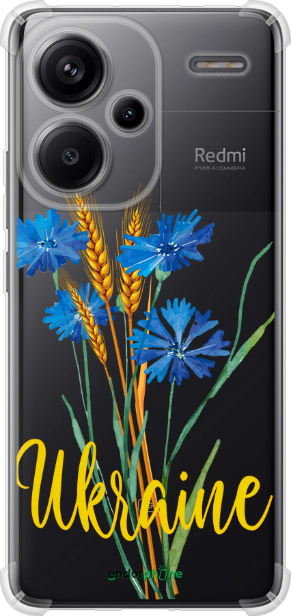Силіконовий протиударний с посиленими кутами чехол Ukraine v2 для Xiaomi Redmi Note 13 Pro Plus 5g - 5445sp-3400 изображение 