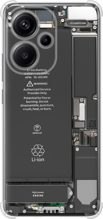 Силикон с усиленными углами чехол Детали смартфона для Xiaomi Redmi Note 13 Pro Plus 5g - 5487sp-3400 изображение 