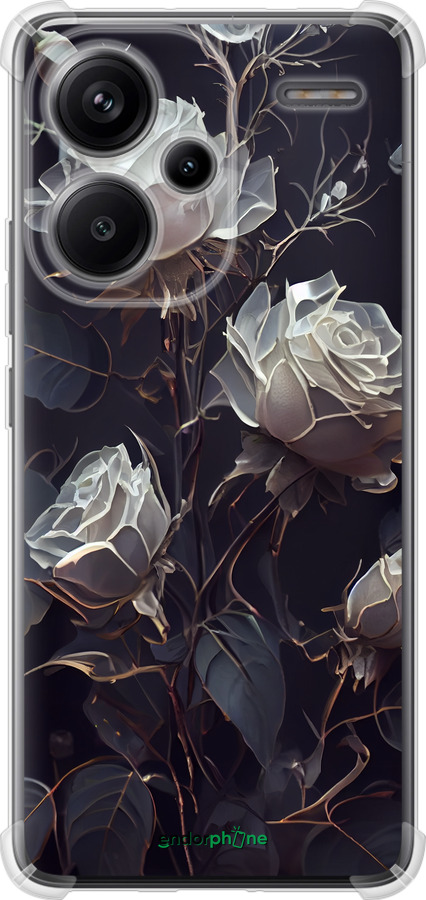 Силикон с усиленными углами чехол Розы 2 для Xiaomi Redmi Note 13 Pro Plus 5g - 5550sp-3400 изображение 