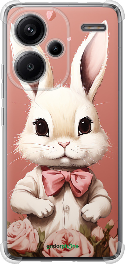 Силикон с усиленными углами чехол Зайчик для Xiaomi Redmi Note 13 Pro Plus 5g - 5669sp-3400 изображение 