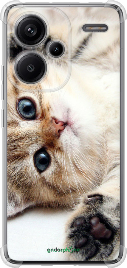 Силикон с усиленными углами чехол Котик для Xiaomi Redmi Note 13 Pro Plus 5g - 6024sp-3400 изображение 