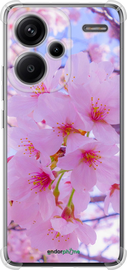 Силикон с усиленными углами чехол Сакура для Xiaomi Redmi Note 13 Pro Plus 5g - 6029sp-3400 изображение 