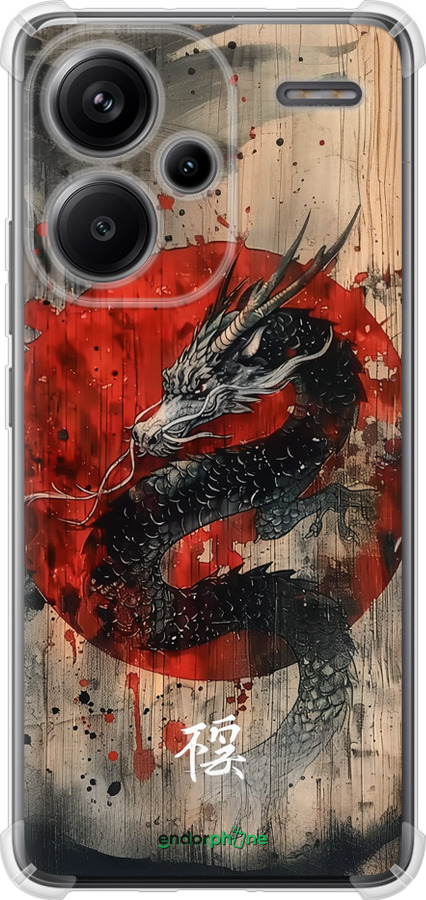 Силикон с усиленными углами чехол Восточный дух для Xiaomi Redmi Note 13 Pro Plus 5g - 6100sp-3400 изображение 