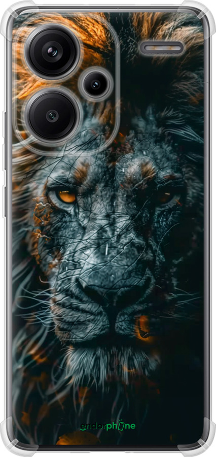 Силикон с усиленными углами чехол Лев в сумерках для Xiaomi Redmi Note 13 Pro Plus 5g - 6154sp-3400 изображение 