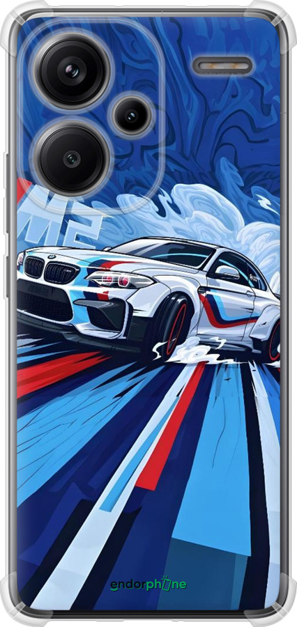 Силикон с усиленными углами чехол БМВ для Xiaomi Redmi Note 13 Pro Plus 5g - 6292sp-3400 изображение 