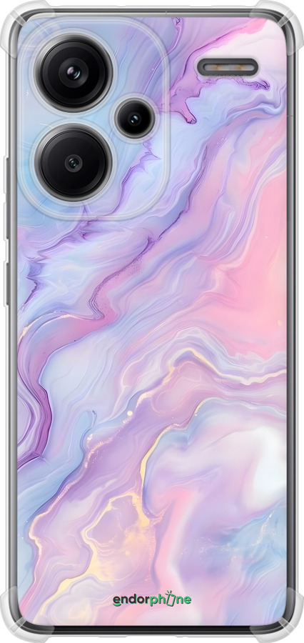 Силикон с усиленными углами чехол Нежный мрамор для Xiaomi Redmi Note 13 Pro Plus 5g - 6310sp-3400 изображение 