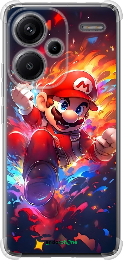 Силикон с усиленными углами чехол Супер Марио для Xiaomi Redmi Note 13 Pro Plus 5g - 6342sp-3400 изображение 