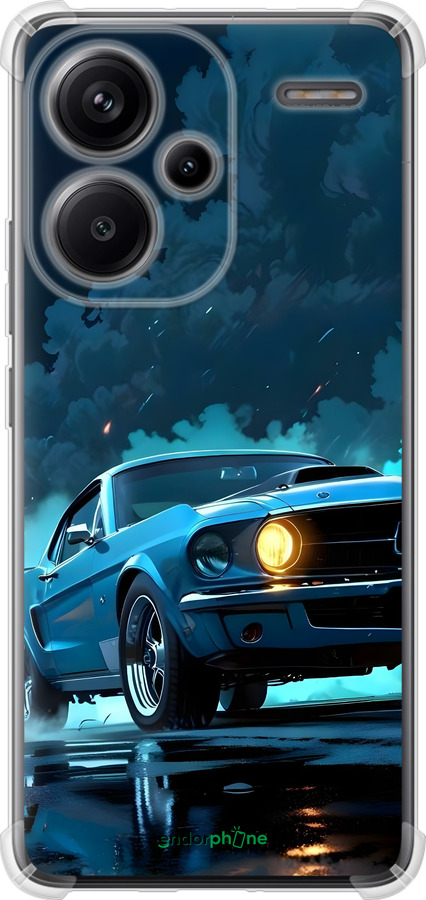 Силикон с усиленными углами чехол Форд мустанг для Xiaomi Redmi Note 13 Pro Plus 5g - 6374sp-3400 изображение 
