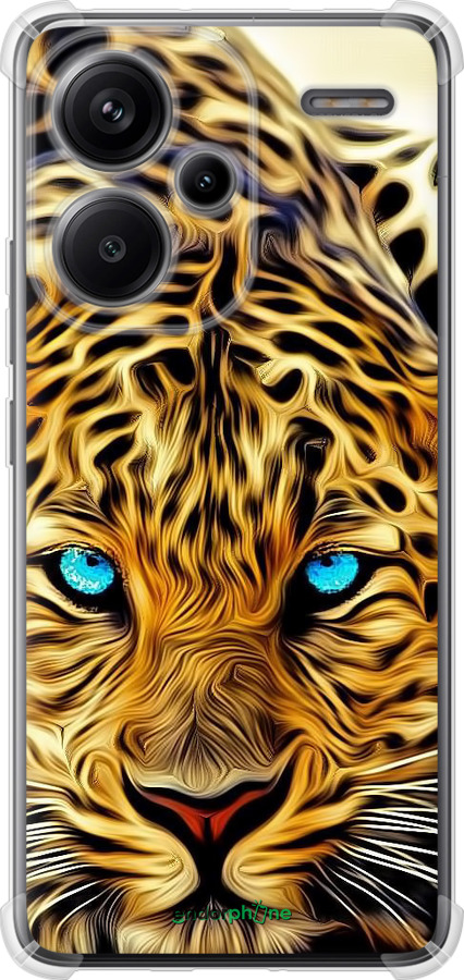 Силикон с усиленными углами чехол Леопард для Xiaomi Redmi Note 13 Pro Plus 5g - 6611sp-3400 изображение 