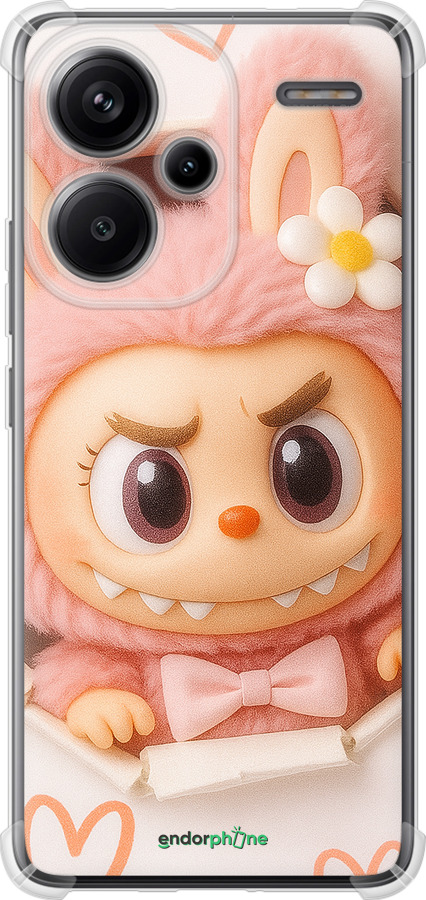 Силикон с усиленными углами чехол Лабубу 2 для Xiaomi Redmi Note 13 Pro Plus 5g - 6710sp-3400 изображение 