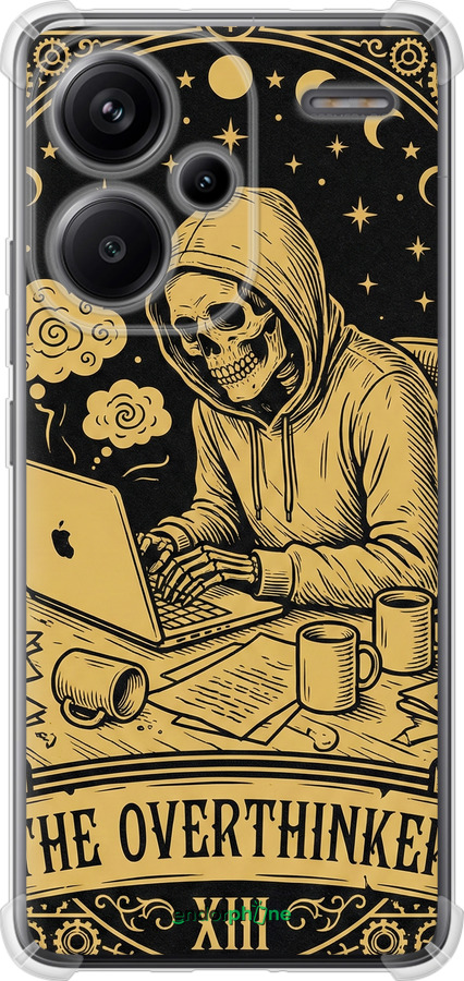 Силикон с усиленными углами чехол The Overthinker для Xiaomi Redmi Note 13 Pro Plus 5g - 6774sp-3400 изображение 