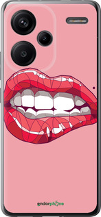 Силиконовый чехол Sexy lips для Xiaomi Redmi Note 13 Pro Plus 5g - 4174u-3400 изображение 