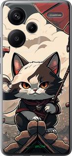 Силиконовый чехол Япония - кот на крыше для Xiaomi Redmi Note 13 Pro Plus 5g - 5582u-3400 изображение 