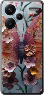Силиконовый чехол Fairy Butterfly для Xiaomi Redmi Note 13 Pro Plus 5g - 6048u-3400 изображение 