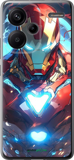 Силіконовий чехол Железный человек для Xiaomi Redmi Note 13 Pro Plus 5g - 6372u-3400 изображение 