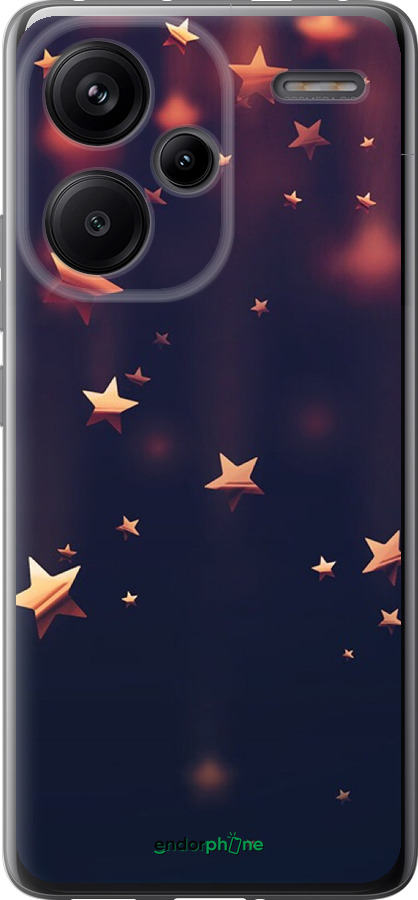 Силиконовый чехол Падающие звезды для Xiaomi Redmi Note 13 Pro Plus 5g - 3974u-3400 изображение 