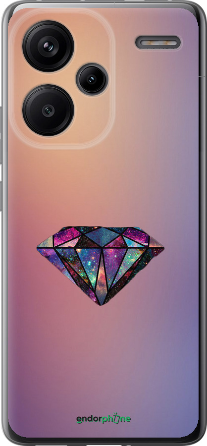 Силиконовый чехол Диамант для Xiaomi Redmi Note 13 Pro Plus 5g - 4352u-3400 изображение 