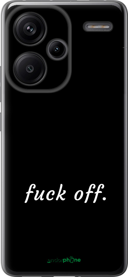 Силиконовый чехол Fuck off для Xiaomi Redmi Note 13 Pro Plus 5g - 4731u-3400 изображение 