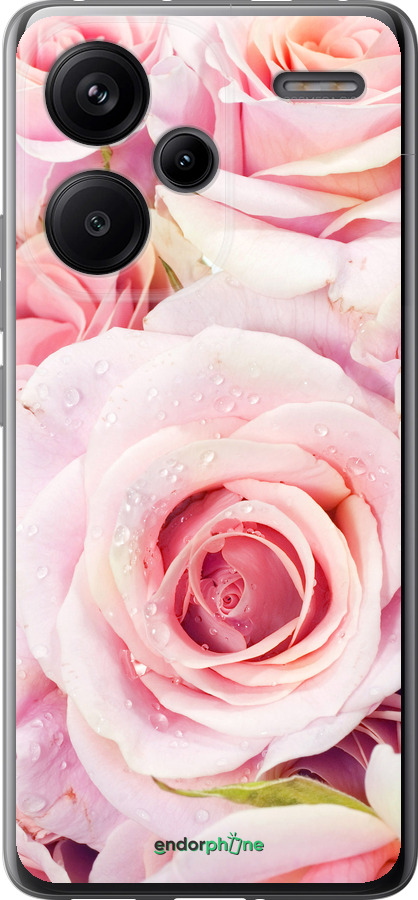 Силіконовий чехол Троянди для Xiaomi Redmi Note 13 Pro Plus 5g - 525u-3400 изображение 