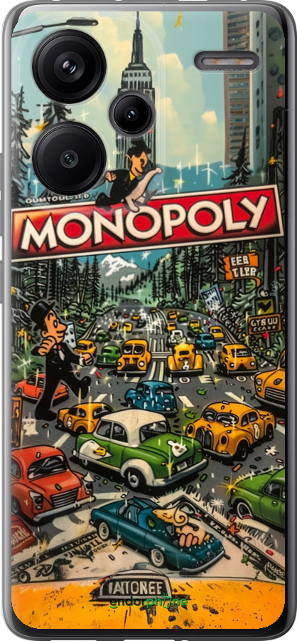 Силіконовий чехол Міський драйв Monopoly для Xiaomi Redmi Note 13 Pro Plus 5g - 6088u-3400 изображение 