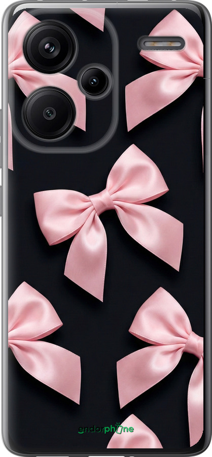 Силіконовий чехол Coquette Ribbons Dark Coquette для Xiaomi Redmi Note 13 Pro Plus 5g - 6767u-3400 изображение 
