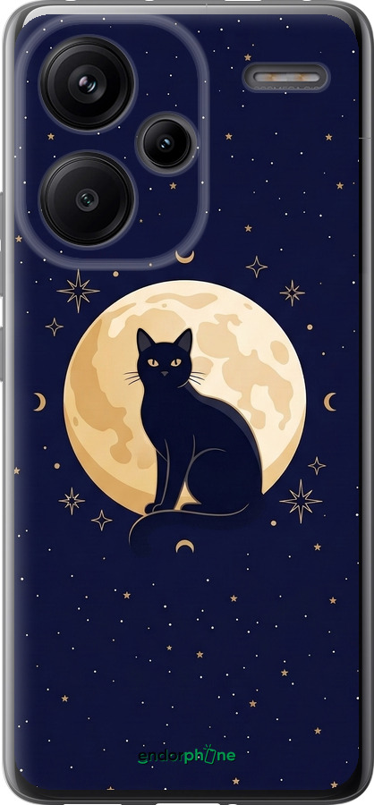 Силиконовый чехол Cute Cat Celestial/Witchy для Xiaomi Redmi Note 13 Pro Plus 5g - 6787u-3400 изображение 