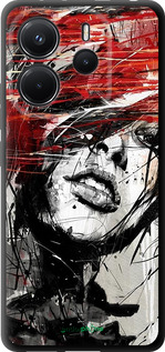 TPU чехол Лицо девушки для Xiaomi Redmi Note 14 4G - 1162b-3903 изображение 