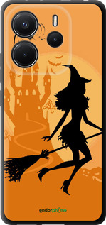 TPU чехол Відьма на мітлі для Xiaomi Redmi Note 14 4G - 1184b-3903 изображение 
