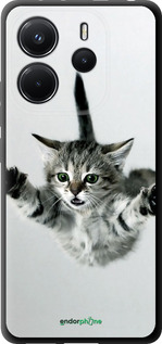 TPU чехол Летящий котёнок для Xiaomi Redmi Note 14 4G - 2322b-3903 изображение 