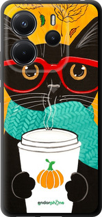 TPU чехол Осенний кот для Xiaomi Redmi Note 14 4G - 4026b-3903 изображение 