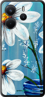 TPU чехол Красивые арт-ромашки для Xiaomi Redmi Note 14 4G - 4031b-3903 изображение 