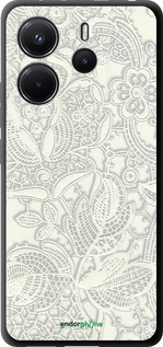 TPU чехол Біле мереживо для Xiaomi Redmi Note 14 4G - 4383b-3903 изображение 