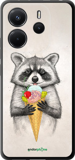 TPU чехол Енотик с мороженым для Xiaomi Redmi Note 14 4G - 4602b-3903 изображение 