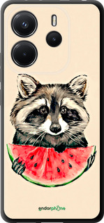 TPU чехол Енотик с арбузом для Xiaomi Redmi Note 14 4G - 4605b-3903 изображение 