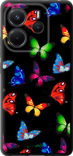 TPU чехол Красочные мотыльки для Xiaomi Redmi Note 14 4G - 4761b-3903 изображение 